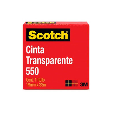 Cinta Adhesiva Doble Cara 3M Scotch 665 Transparente 12 mm x 33 m 1 pieza