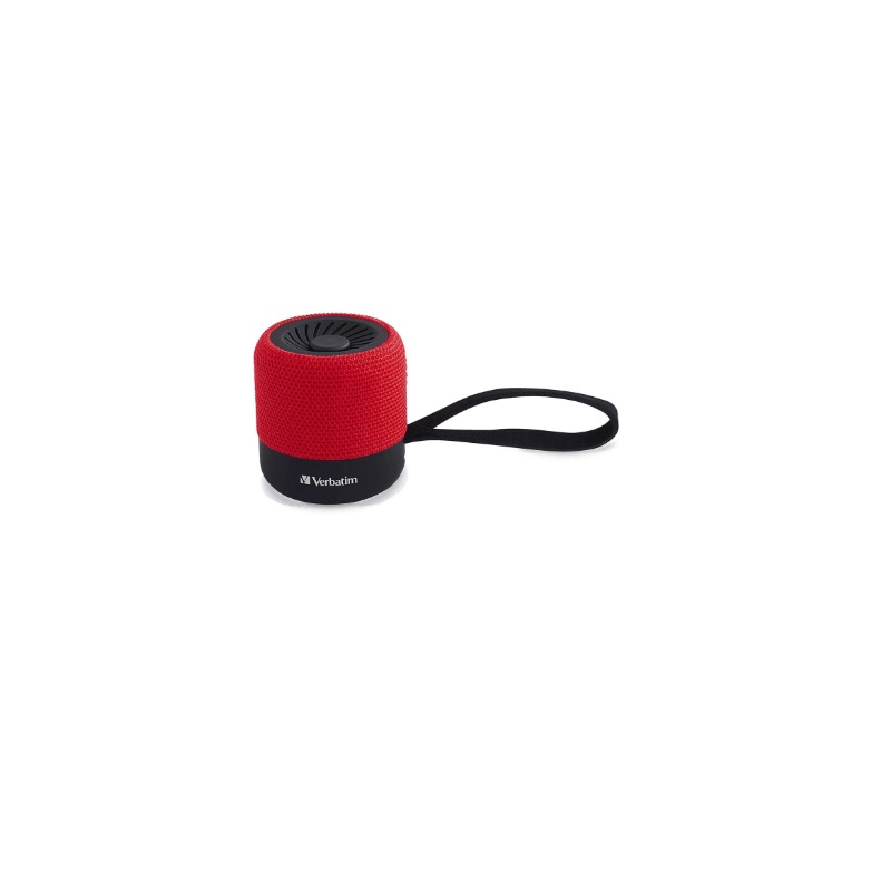 Mini altavoz inalámbrico Bluetooth Rojo/Negro Verbatim