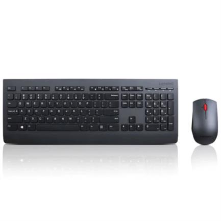 Kit Teclado y Mouse Lenovo Profesional Inal mbrico 1600 dpi Color