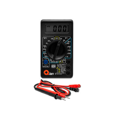QAD-90011 - MULTIMETRO DIGITAL QIAN QAD-90011 NEGRO