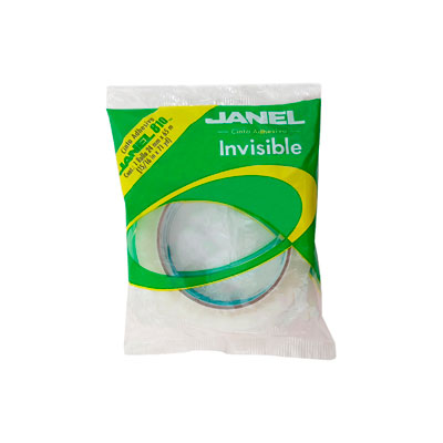 8102465100BL - CINTA ADHESIVA JANEL INVISIBLE 810 EN BOLSA 24MM X 65M