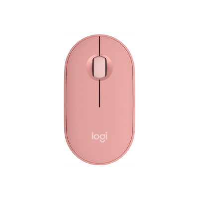 910-007048 - RATON LOGITECH M350S PEBBLE 2, INALAMBRICO, RF + BLUETOOTH, 4000DPI, ROSA, 910-007048