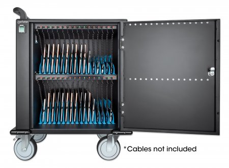 Gabinete de Carga de 32 ptos USB-C, puerta metal