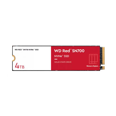 SSD WESTERN DIGITAL RED SN700 NVME, 4TB, PCI EXPRESS 3.0, M.2, WDS400T1R0C-68BDK0