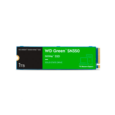 DISCO ESTADO SOLIDO WESTERN DIGITAL WD GREEN SN350 NVME, 1TB, PCI EXPRESS, M.2, WDS100T2G0C