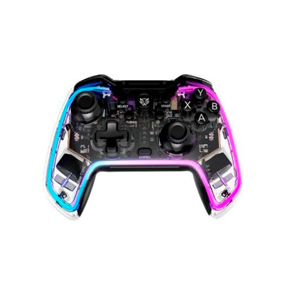 CONTROL GAMEPAD BALAM RUSH KONTROL GLOW G595, INALAMBRICO, NEGRO, BR-936910