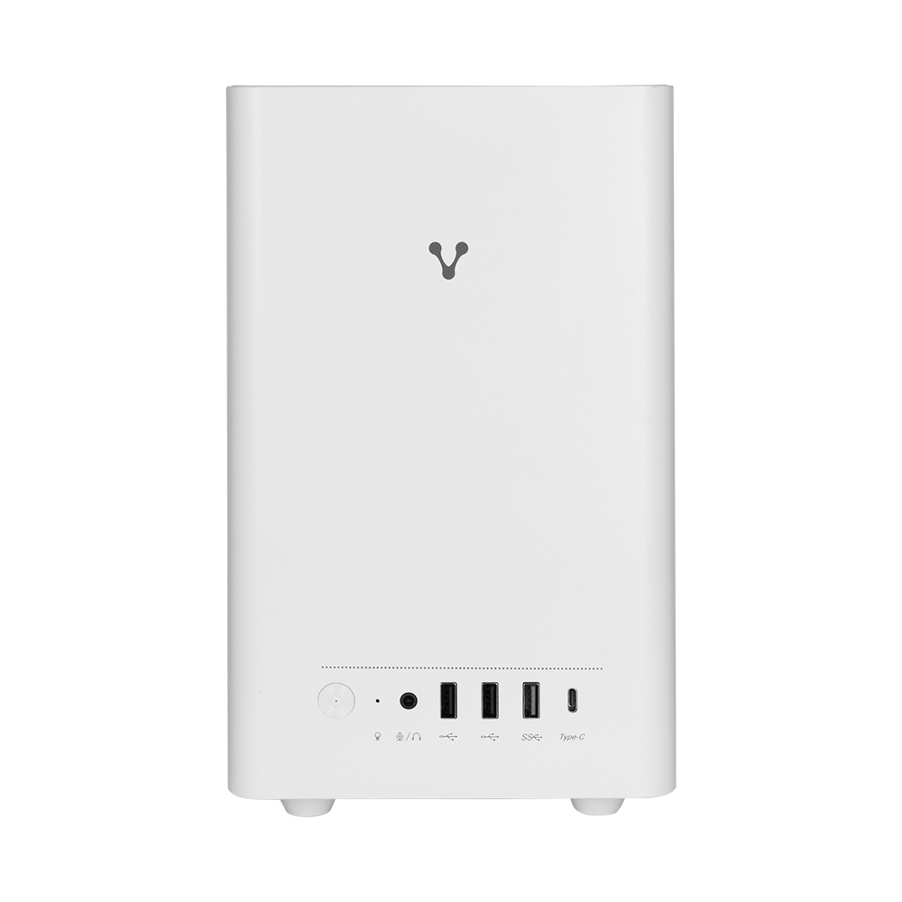 GAB-210-WH - GABINETE VORAGO MINITORRE MATX 2xUSB 2.0/1xUSB 3.0/1xTIPO C/5OOW GAB-210-WH