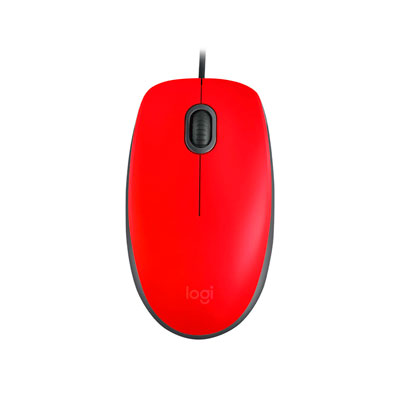 910-006755 - RATON LOGITECH M110 SILENT, ALAMBRICO, USB, ROJO, 910-006755