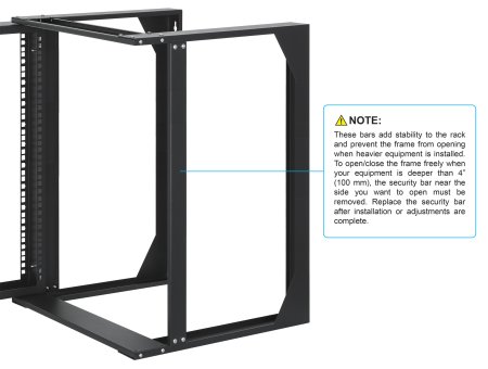 766623716192 - Rack 19" Abierto Mural 12U 500x450, Flatpack