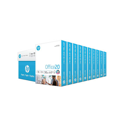 HPC8511 - CAJA DE PAPEL HP OFFICE 20 75 GRS CARTA BLANCURA PARA IMPRESORA (5000 HOJAS)