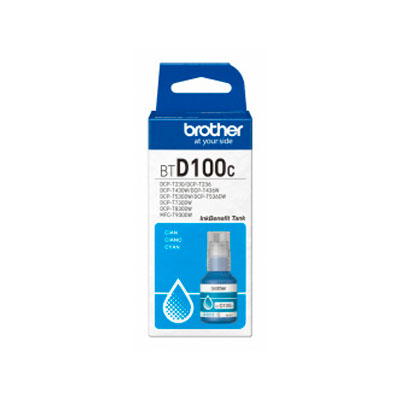 BTD100C - TINTA BROTHER BTD100C CYAN RENDIMIENTO 5000 PAGINAS