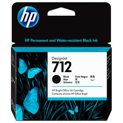 3ED71A - CARTUCHO DE TINTA HP 712 NEGRO ORIGINAL 3ED71A