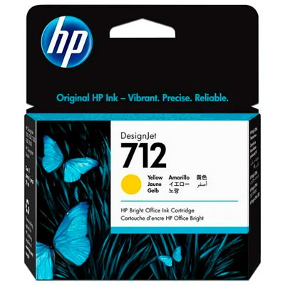3ED69A - CARTUCHO DE TINTA HP 712 AMARILLO ORIGINAL 3ED69A