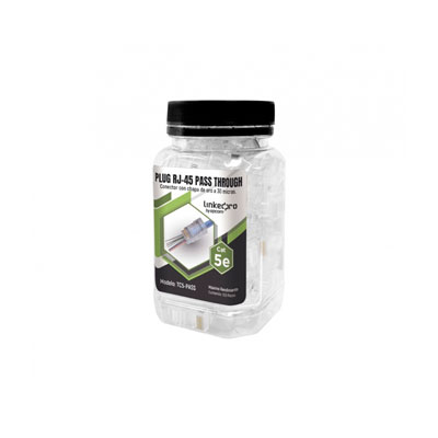 CONECTOR LINKEDPRO CAT5E, RJ-45, TRANSPARENTE, 100 PIEZAS, TC5-PASS