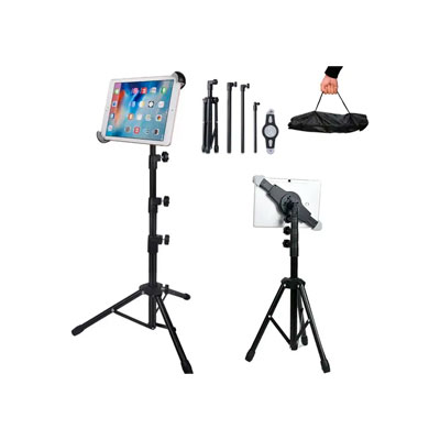 TRIPIE 360° PORTATIL PARA TABLETA IPAD DE 7 A 12 AJUSTABLE