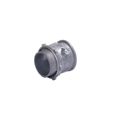 CONECTOR 3/4" (19MM) PARED DELGADA CON TORNILLO TIPO AMERICANO GALVANIZADO ETIQUETA VERDE
