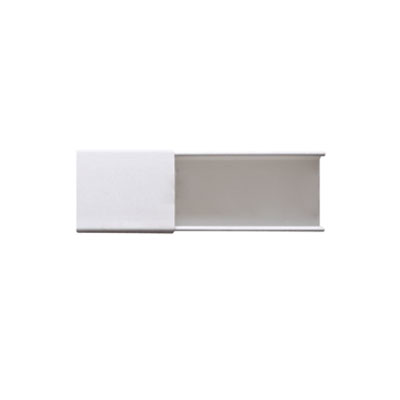 CANALETA BLANCA SIN DIVISION, DE PVC AUTO EXTINGUIBLE, 48 X 16 X TRAMO 2.5M, 6101-01260