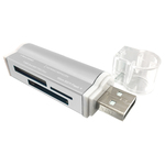 180420P - LECTOR USB BROBOTIX TODO EN UNO METALICO PLATA 180420P